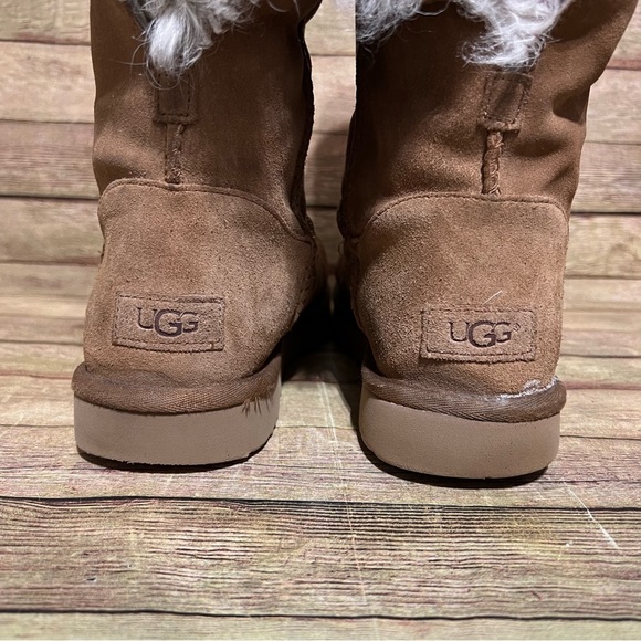Ugg Brown Suede Valentina Winter Boots - Picture 9 of 11